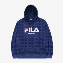 Fila Unifoody - Miesten Hoodie - TummanSininen | FI-40798